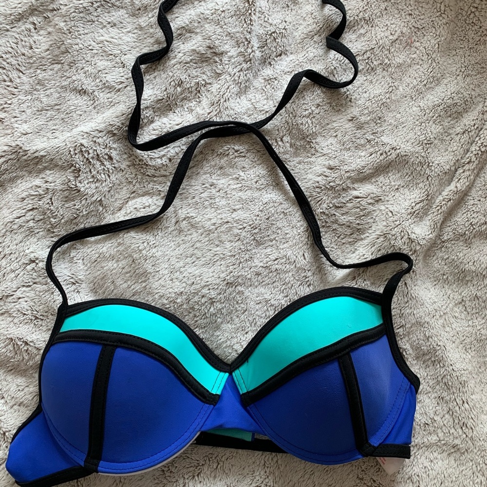 Color Block Bikini Top